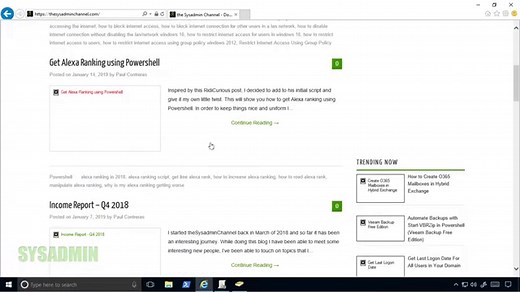 How To Restrict Internet Access Using Group Policy (GPO) - the Sysadmin Channel