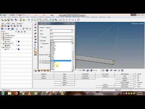 Hypermesh: 1D Mesh| Tutorial for Beginners| BAR, ROD and BEAM Elements | Line Mesh|CAE|Preprocessing