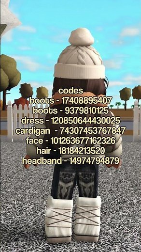 cute winter outfit codes for ROBLOX! #christmas #winter #roblox #bloxburg #berryave