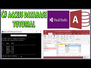 C# Database Connection | Access Database | Database Connectivity in C# Application | C# Tutorial