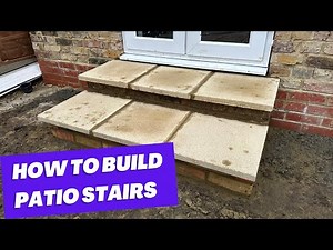 How to build brick patio stairs