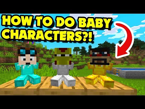 How to do BABY CHARACTERS in Minecraft 1.18+ Java?! (Minecraft Tutorial)