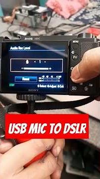 How To Connect USB Mic To Camera Using Computer #microphone #usbmic #connection