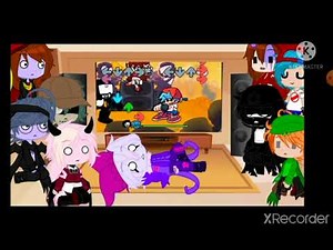 Gacha fnf react to ugh but funni // not normal // is just funni