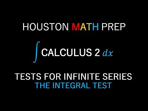 The Integral Test for Infinite Series (Convergence Test)