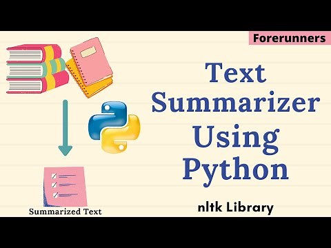 Text Summarizer Using Python | NLTK Library in Python | Auto Text Summary Generator Using Python