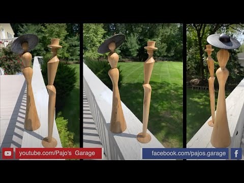 Wood turning : Multi Axis Spindle Wood Turning - Off Center Wood Turning DEMO