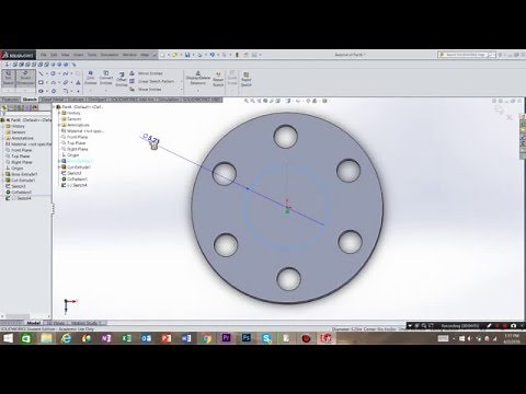 SolidWorks circular pattern