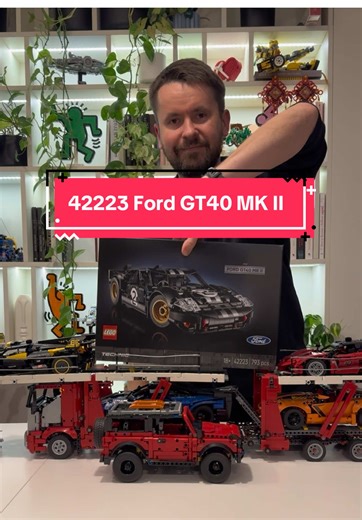 One of the best looking Technic cars in this scale! Thank you LEGO group for sending me this set for the review! Technic series set #42223 1966 Ford GT40 MKII would be released on January 1st, 2026. It consists of 793 pieces and costs 74.99 USD / 74.99 EUR / 329.99 PLN. What I like: - Many cars, not just Technic models and not just those in this scale, struggle to maintain the car’s true proportions - for example, the height of the roof, hood, and wheel arches. The Ford GT seems to be one of the
