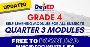 GRADE 4 | Quarter 3 Self-Learning Modules (SLMs) ALL SUBJECTS! Free Download
