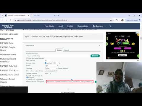 Install ESP8266 NodeMCU Add-on in Arduino IDE 2.3.6