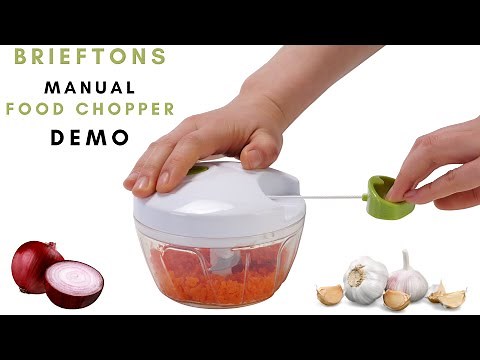 Brieftons Food Chopper: Manual Vegetable Chopper Demo