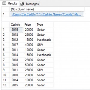 Working with XML Data in SQL Server