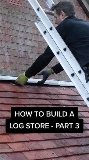 Building a Strong DIY Log Store with Lead Flashing