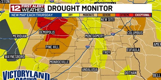 NEW: Updated drought map shows worsening situation, rain chances remain very low for 7  days