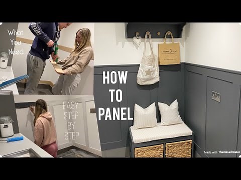 EASY DIY PANELLING TUTORIAL! HOW TO PANELL A WALL! - cheap and easy!
