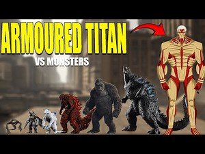 Armored Titan vs Giant Monsters | 3D Monster Size Comparison