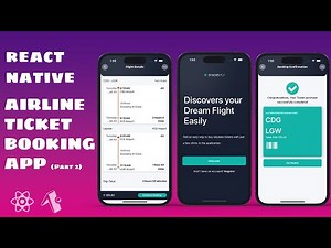 Part 2 - Build an Airline Ticket Mobile Booking App | React Native and Expo Projects | Beginner 2024