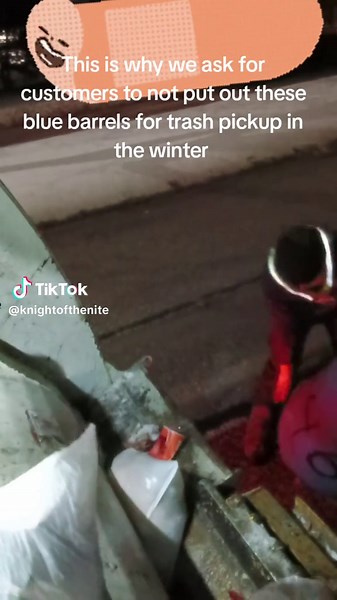 No More Blue Barrels for Trash Pickup in Winter