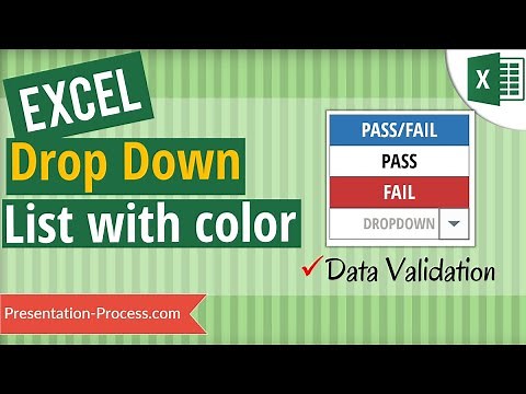 Create Drop Down List in Excel with Color (Data Validation)