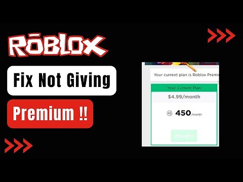 How to Fix Roblox Premium Not Giving Robux Mobile !