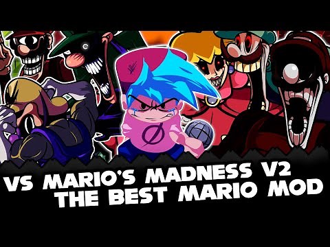 FNF | Vs Mario's Madness V2 - MX RETURNS + ALL STARS | Mods/Hard/Gameplay |
