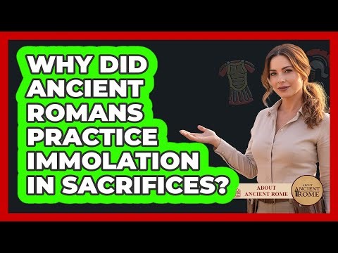 Why Did Ancient Romans Practice Immolation In Sacrifices?