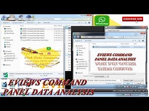 EVIEWS Command Panel Data Analysis