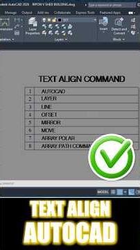 Text Align Command in AutoCAD - Align Text with Ease!