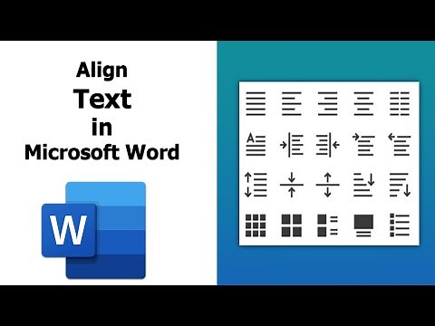 How to align text in Microsoft Word 2021 | Align text in word document