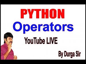 Learn Python - Full Fundamental Course _ Python Operators by Durga Sir