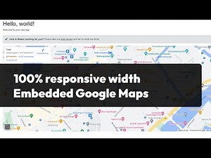Integrate a responsive Google Maps iframe to any website