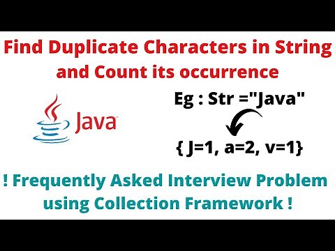 Java Program to Find the Duplicate Characters from a String and Count its Occurrence 😲 | FAQ !!