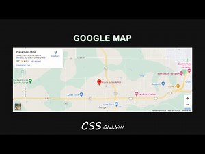 Add Google Map on Website HTML CSS | Responsive Google Map HTML CSS