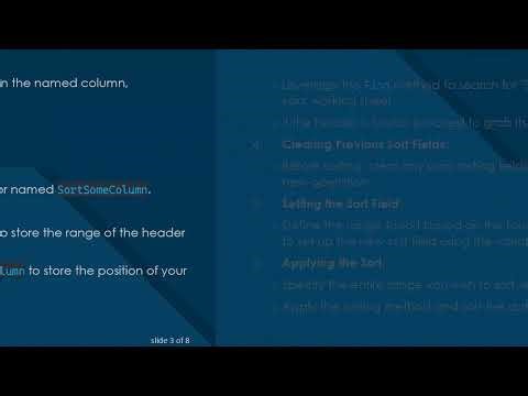 Mastering VBA: How to Select and Sort Data by a Variable Column Header in Excel