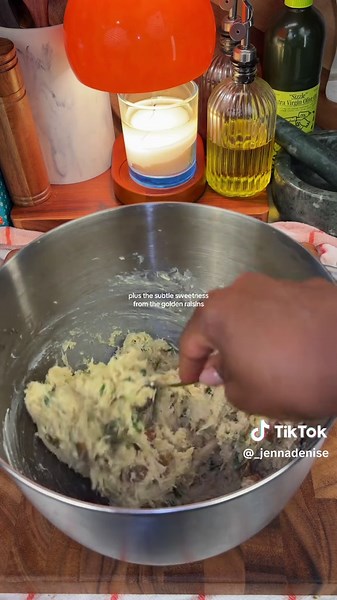 Ingredients: • 2 chicken breasts • Olive oil • Salt & pepper • 1 cup curry mayo (mix together: 1 cup mayo 1/2 tbsp curry powder 1 tsp garlic powder 1 tsp paprika) • 2 celery stalks, chopped • 3 scallions, chopped (green parts only) • Golden raisins — add to your liking; I did a little less than 1/8 cup • Slivered toasted almonds — also to your liking; I used slightly under 1/8 cup Instructions: 1. Preheat oven to 400°F. 2. Place chicken breasts on an oiled baking pan, drizzle with olive oil, and