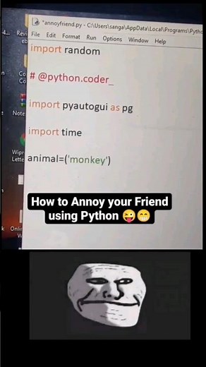 Annoying Your Friend Using Python | Pranks and Scripts😂😂