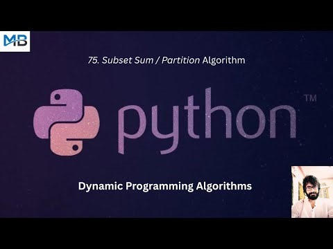 75. Subset Sum OR Partition Algorithm in Python
