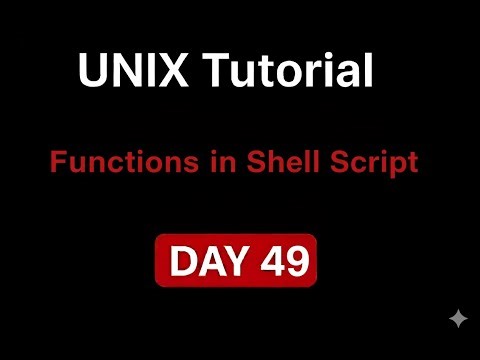 UNIX Tutorial – Functions in Shell Script | Day 49