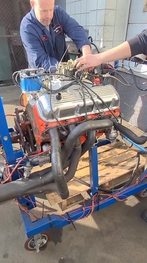 BigBlockChevy 402. #bigblock #402 #running #runningstartup #dontlookatmyhair #friday