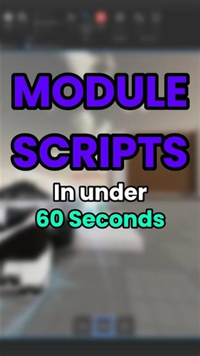 MODULE SCRIPTS Explained in 60s!#roblox #robloxstudio #module #scripting #coding #luau #robloxcoding