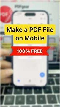 How to Make a PDF File for Free #smartphone