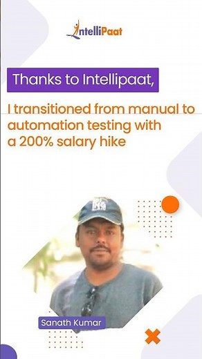 Best Software Testing Course | Got Into Automation Testing Job with 200% Hike | Intellipaat #Shorts