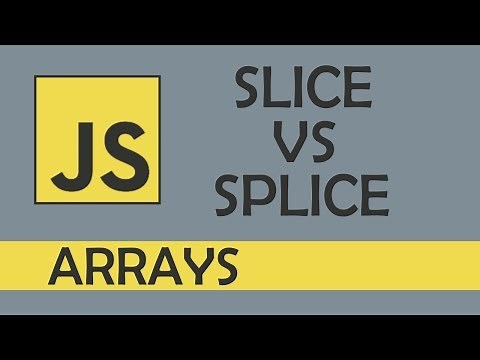 Slice vs splice in JS
