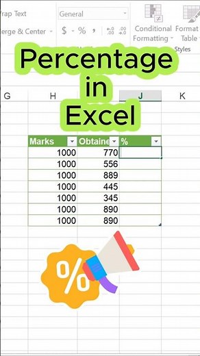 How to calculate Percentage in Excel | Beginner friendly tutorial | #excel #excelforbeginners