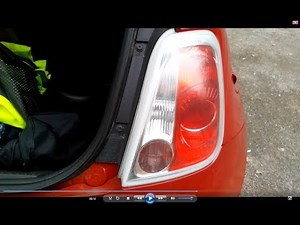 Walkthrough guide Fiat 500 to replace rear brake and indicator light bulbs