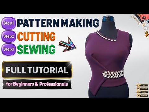3-Step Bodice & Collar Tutorial: Pattern Making + Cut & Sew + Mannequin Fit