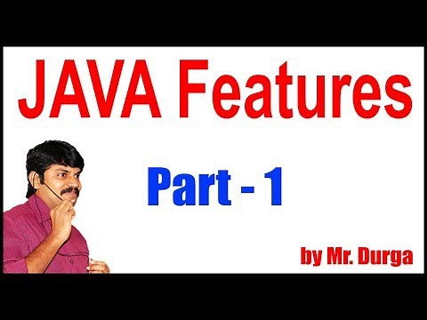 Java tutorials | Java Features Part - 1 | By Durga Sir