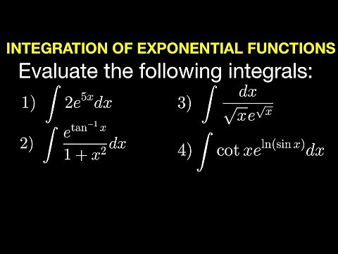 Integration of Exponential Functions (Base e)