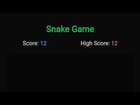 Snake Game Project Using HTML, CSS & JavaScript | Web Game Tutorial
